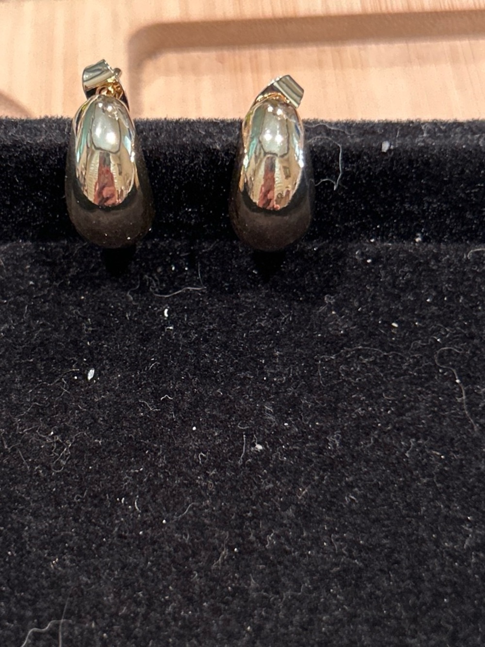Gold-Tone Dome Hoop Earrings - Women Jewelry